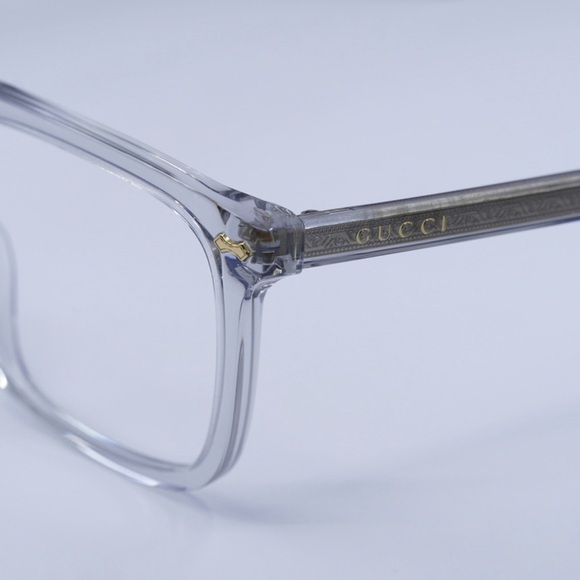 GUCCI EYEGLASSES GG0737O 016 Grey / Transparent 56mm - Picture 4 of 5